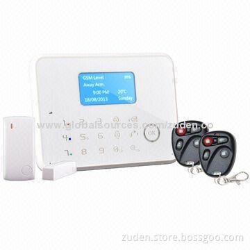 LCD/SMS/PSTN/Touch Alarm System with Touch Keypad, App Control, Temperature Sensor, CID Protocol